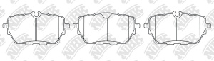 PN8044 NIBK Тормозные колодки задние LiXiang L7/L9