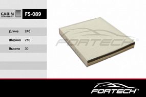 FS-089C FORTECH Угольный фильтр салона Skoda fabia 99-14; VW polo 01-; MB w463
