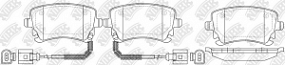 PN0330W NIBK Тормозные колодки задние Audi a6 04-; VW transporter/multivan 03-