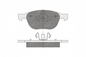 SP358 SCT Тормозные колодки передние Ford c-max/foceus/kuga 03-/11-; Mazda 3 05-; Volvo 04-