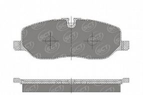 SP329 SCT Тормозные колодки передн. LR Discovery/RR 04-