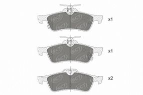 SP712 SCT Тормозные колодки задн.TOYOTA Yaris, DAIHATSU