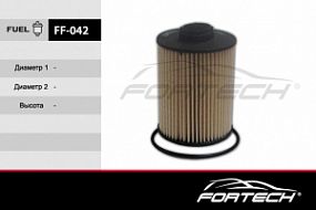 FF-042 FORTECH Топливный фильтр Gaz cummins 10-