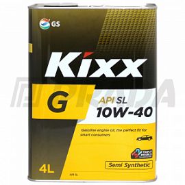 Kixx GX5 10W40 SL/CF;   4L (Metal) Semi Synthetic motor oil