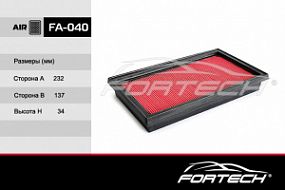 FA-040 FORTECH Воздушный фильтр Nissan qashqai/tiida/note 1.6-1.8di