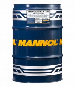 Mannol 7812 MOTORBIKE 4-Takt 10W40 sl; 60L Синт. масло для мотоциклов