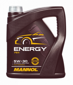 Mannol 7511 ENERGY 5W30 sn/ch-4;   4L Синт. моторное масло