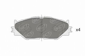 SP720 SCT Тормозные колодки передн. LEXUS IS
