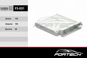FS-031 FORTECH Салонный фильтр Largus, Renault logan/sandero/duster; Nissan micra/note 03-
