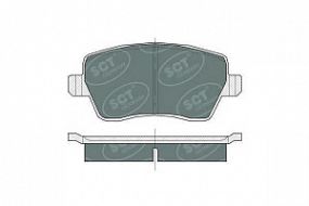 SP383 SCT Тормозные колодки передние Lada largus/vesta 12-; Renault duster 10-, logan 07-; Nissan