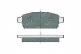 SP360 SCT Тормозные колодки задние Chevrolet cruze/aveo 09-; Opel astra j 09-