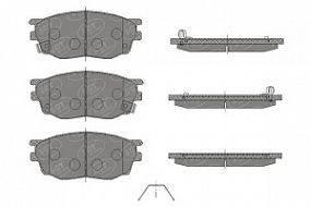 SP443 SCT Тормозные колодки передн. Mazda 6 02-