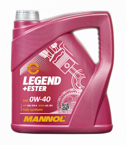 Mannol 7901 LEGEND + ESTER 0W40;  4L Синт. моторное масло
