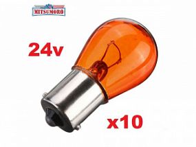 Mitsumoro P21W 24V 21W BA15S ORANGE (поворот) (10шт.в уп.)