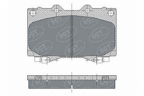 SP270 SCT Тормозные колодки передн. Toyota lc 100; Lexus lx470