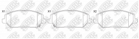 PN0796 NIBK Тормозные колодки передние Hyundai i30 17-; Kia rio/ceed 17-