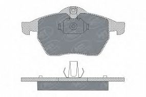 SP303 SCT Тормозные колодки передн. OPEL, VAUXHALL