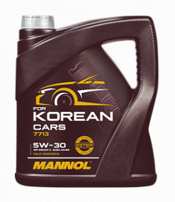 Mannol 7713 O.E.M. for Korean cars 5W30;  4L Синт. моторное масло