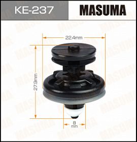 KE-237 MASUMA Клипса автомобильная (уп. 50шт.)