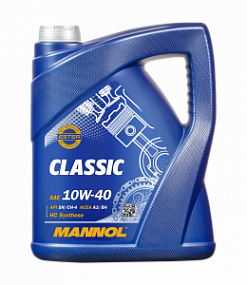 Mannol 7501 CLASSIC 10W40 sn/cf;   5L Полусинт. моторное масло