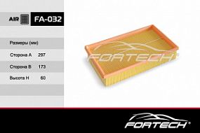 FA-032 FORTECH Воздушный фильтр Chery amulet 06-