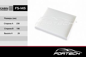 FS-145 FORTECH Салонный фильтр Hyundai elantra/accent/i30 05-; Kia ceed 10-