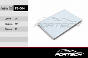 FS-004 FORTECH Салонный фильтр Hyundai i30, Kia ceed 07-