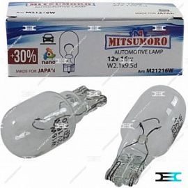Mitsumoro W16W 12V 16W W2,1x9,5d (доп стоп) (10шт.в уп.)