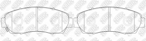 PN8802 NIBK Тормозные колодки передние Honda cr-v 06-/12-