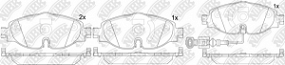 PN33005W NIBK Тормозные колодки передние Skoda octavia 12-; VW golf 12-; Audi a3 12-