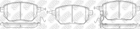 PN2901 NIBK Тормозные колодки передн. Nissan maxima 03-08; murano; Infinity fx35/45 03-
