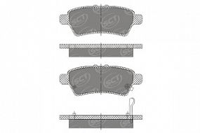 SP683 SCT Тормозные колодки задн. NISSAN