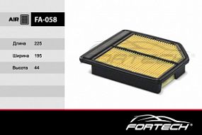 FA-058 FORTECH Воздушный фильтр Honda civic VII-VIII