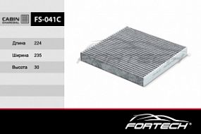 FS-041C FORTECH Угольный фильтр салона Honda accord 03-, civic/cr-v 06-