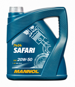 Mannol 7404 SAFARI 20W50 sg/cd;   4L Минерал. моторное масло