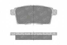 SP687 SCT Тормозные колодки задн. MAZDA