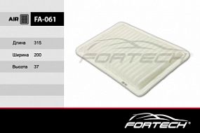 FA-061 FORTECH Воздушный фильтр Mazda 3 1.4/1.6 03-, 2 1.3/1.5 07-