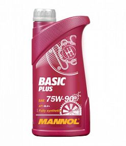 Mannol 8108 BASIC PLUS 75W90 gl-4+;  1L Синт. трансмис. масло