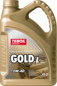 Teboil GOLD L 5W40 sn/cf;   к.4л Acea A3/B4 (mb 229.3; vw 502.00/505.00; rn 0700/0710)