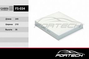 FS-034 FORTECH Салонный фильтр Ford focus/mondeo/kuga/s-max 03-; Volvo s40/v50/c70 04-