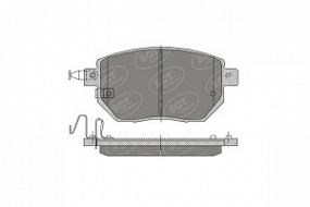 SP392 SCT Тормозные колодки передние Nissan qashqai 07-; pathfinder/navara 05-; marano 03-