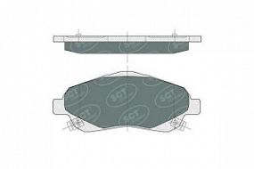 SP368 SCT Тормозные колодки передние Toyota avensis/verso/corolla 03-08