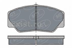 SP206 SCT Тормозные колодки передн. Ford Transit 86