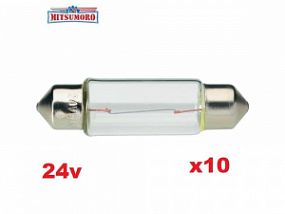 Mitsumoro C10W 24V 10W SV8.5/8 41mm (салон, номера) (10шт.в уп.)