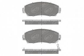 SP681 SCT Тормозные колодки передн. HONDA