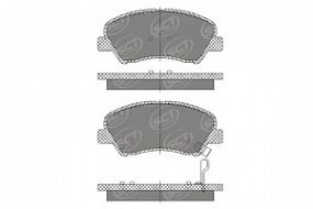 SP667 SCT Тормозные колодки передние Hyundai solaris 10-; Kia rio 12-