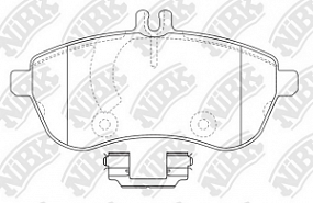 PN0452W NIBK Тормозные колодки передние Mercedes c 07-/11-; e 09-