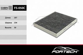 FS-050C FORTECH Угольный фильтр салона Opel astra g/zafira 99-05
